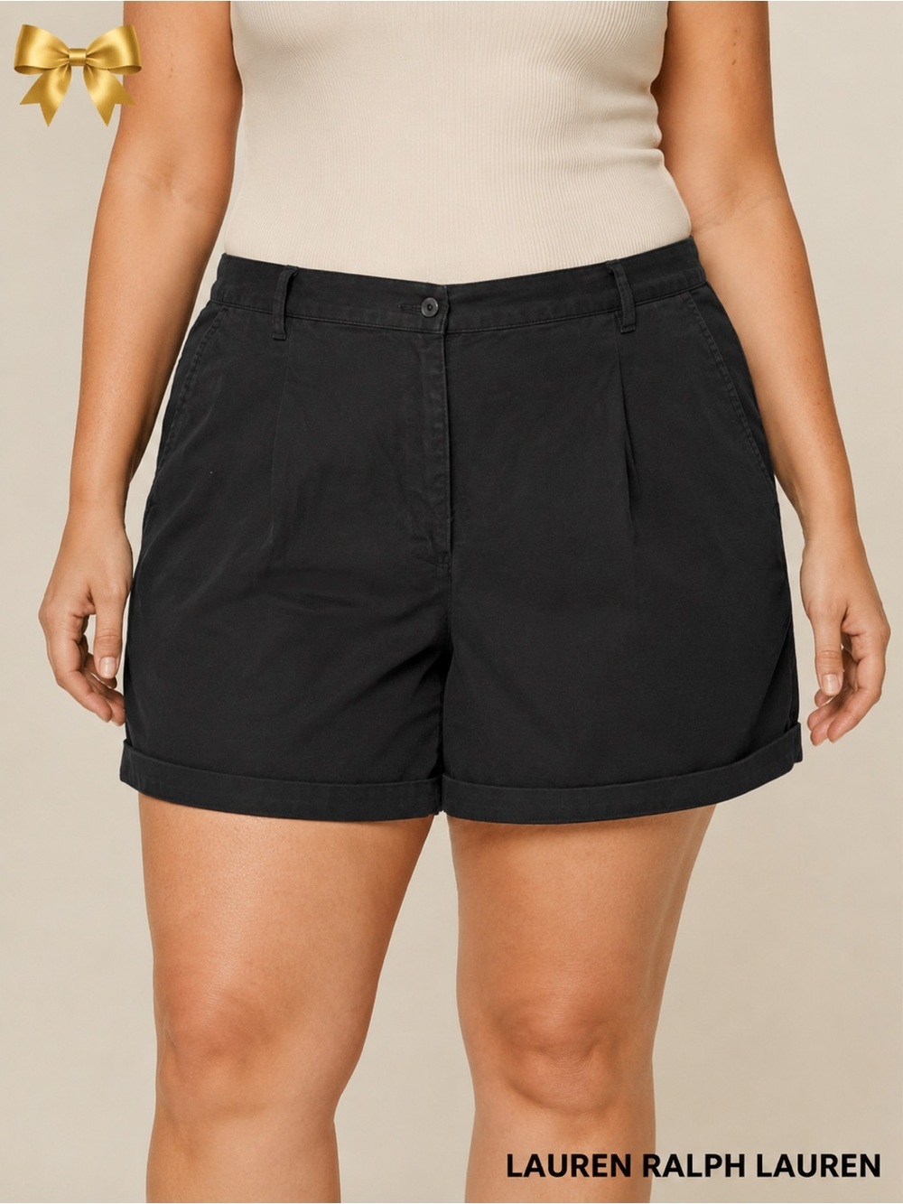 Women's Lauren Ralph Lauren Shorts Size 14 Black